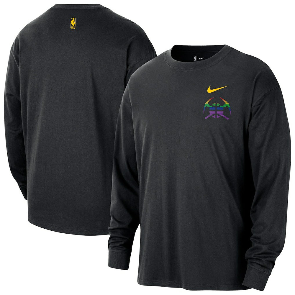 NBA Denver Nuggets 2025/26 City Edition Remix Essential Logo Long Sleeve T-Shirt sale