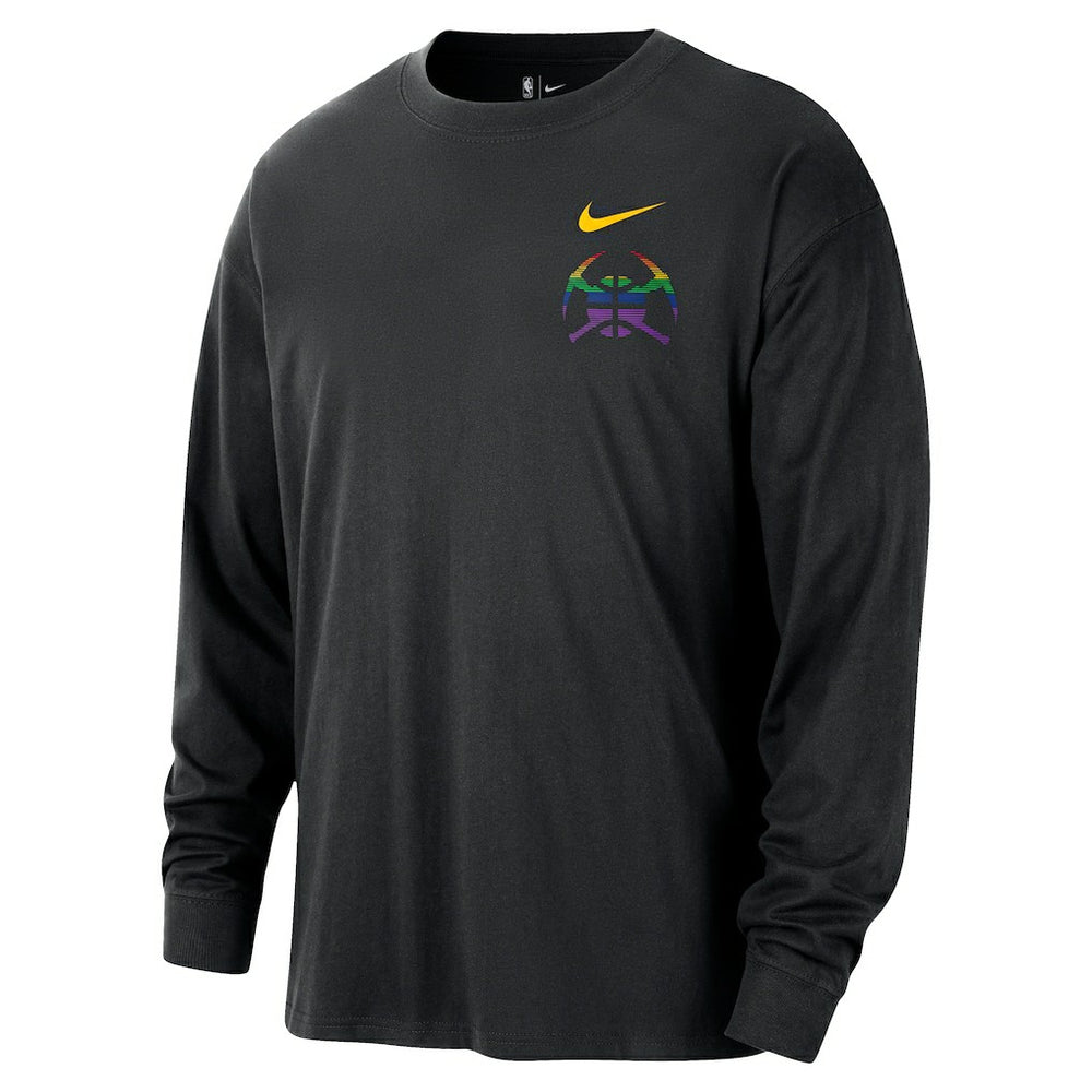 NBA Denver Nuggets 2025/26 City Edition Remix Essential Logo Long Sleeve T-Shirt sale