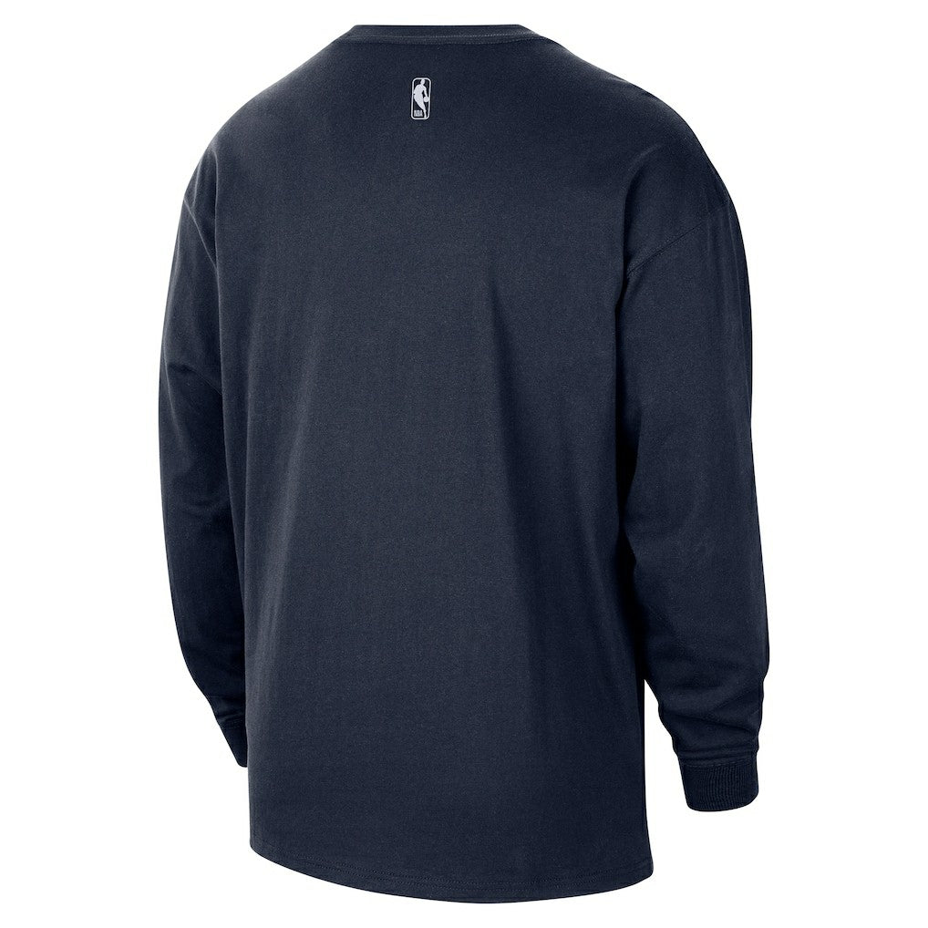 NBA Oklahoma City Thunder 2025/26 City Edition Remix Essential Logo Long Sleeve T-Shirt