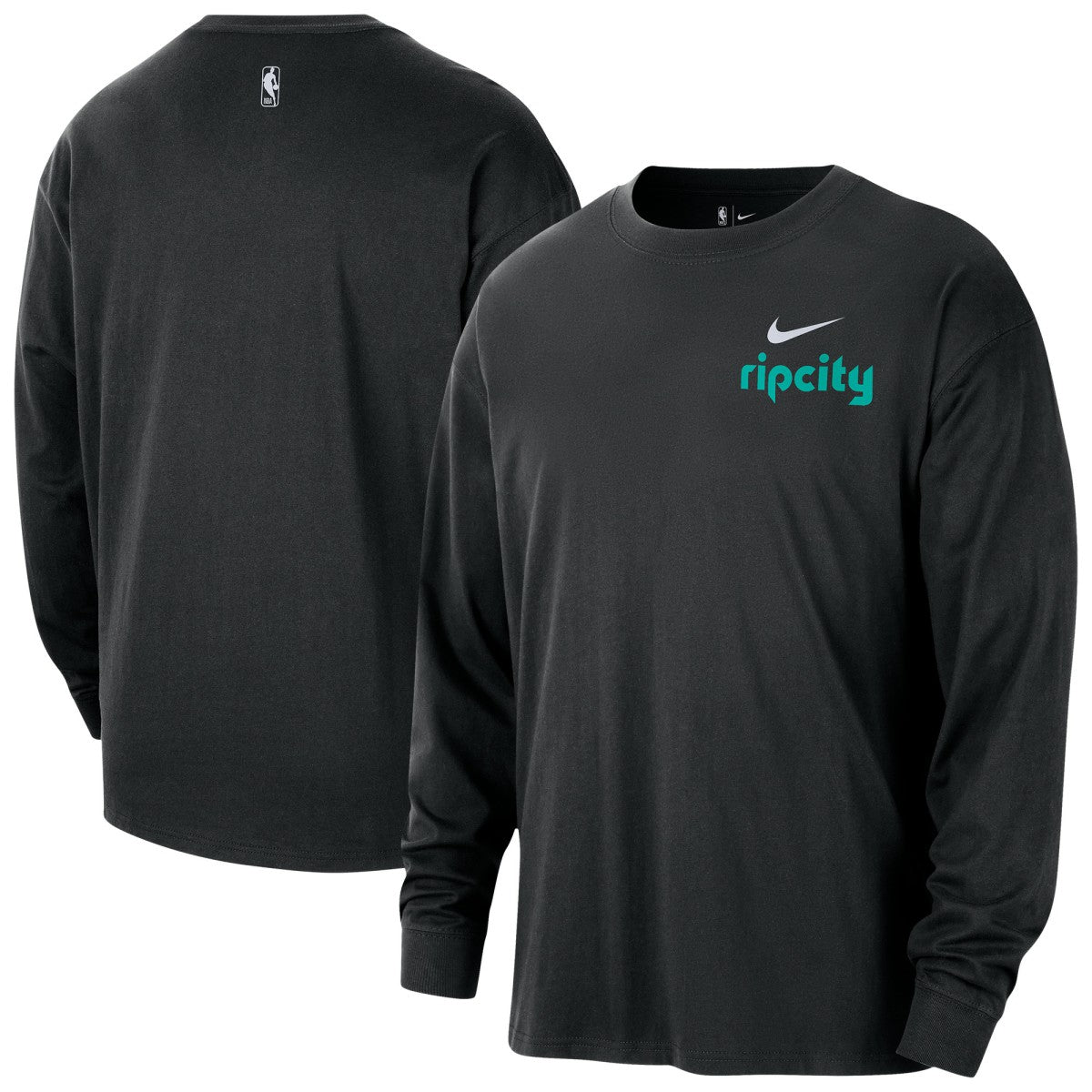 NBA Portland Trail Blazers 2025/26 City Edition Remix Essential Logo Long Sleeve T-Shirt