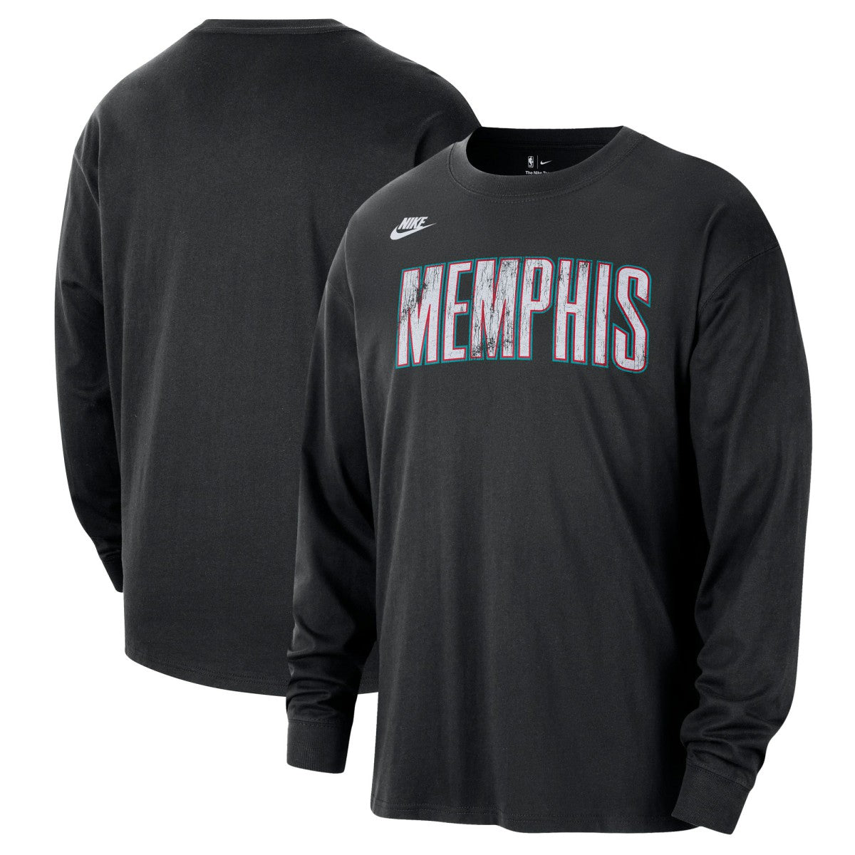 NBA Memphis Grizzlies Unisex Classic Edition Hardwood Classics Essential Logo Long Sleeve T-Shirt