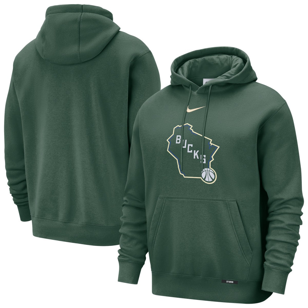 NBA Milwaukee Bucks 2025/26 City Edition Essential Logo Remix Hoodie