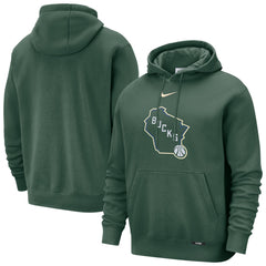 NBA Milwaukee Bucks 2025/26 City Edition Essential Logo Remix Hoodie
