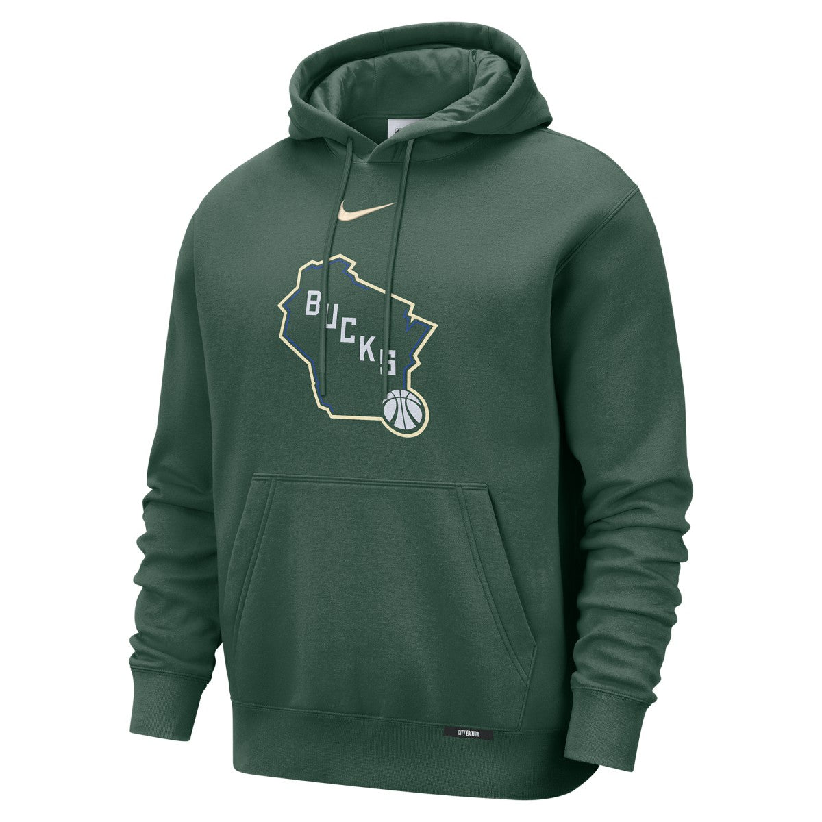 NBA Milwaukee Bucks 2025/26 City Edition Essential Logo Remix Hoodie