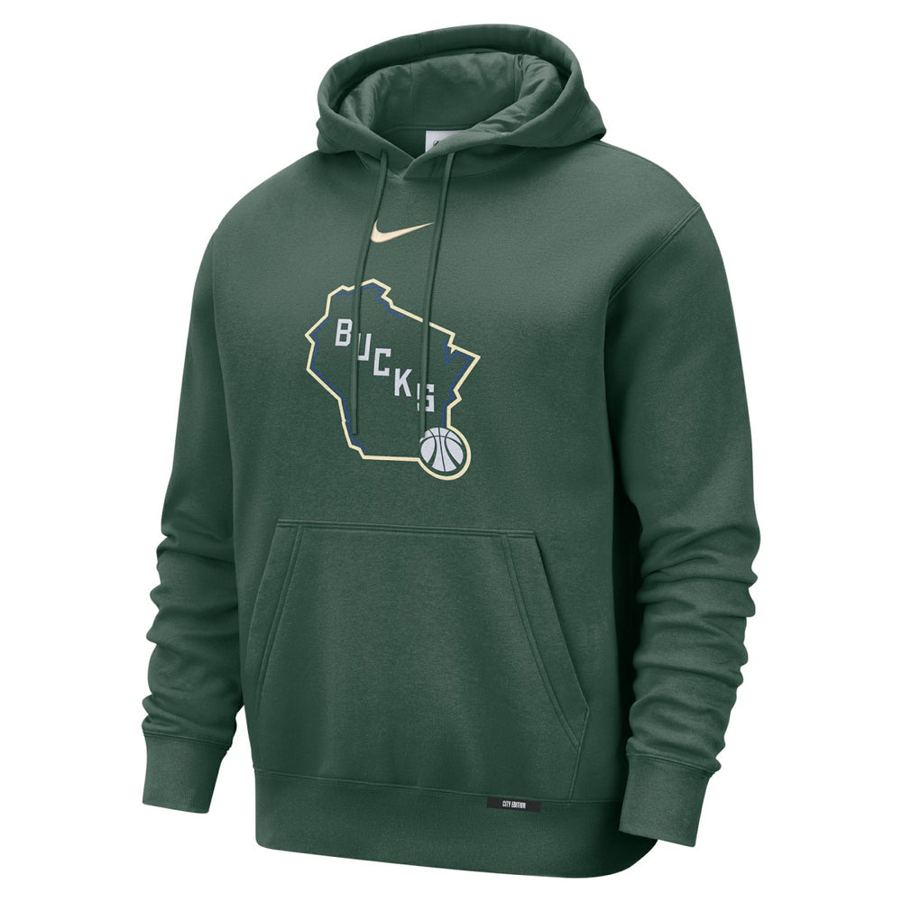 NBA Milwaukee Bucks 2025/26 City Edition Essential Logo Remix Hoodie