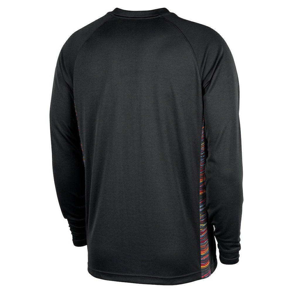 NBA Brooklyn Nets 2025/26 City Edition Authentic Pregame Dri-FIT Long Sleeve Shooting T-Shirt