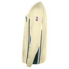 NBA Milwaukee Bucks 2025/26 City Edition Authentic Pregame Dri-FIT Long Sleeve Shooting T-Shirt
