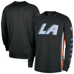 NBA LA Clippers 2025/26 City Edition Authentic Pregame Dri-FIT Long Sleeve Shooting T-Shirt