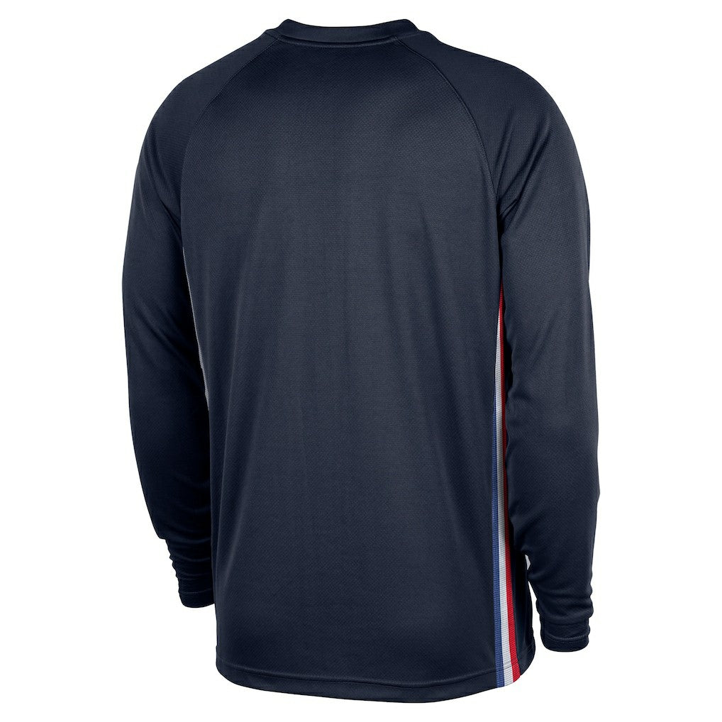NBA Philadelphia 76ers 2025/26 City Edition Authentic Pregame Dri-FIT Long Sleeve Shooting T-Shirt