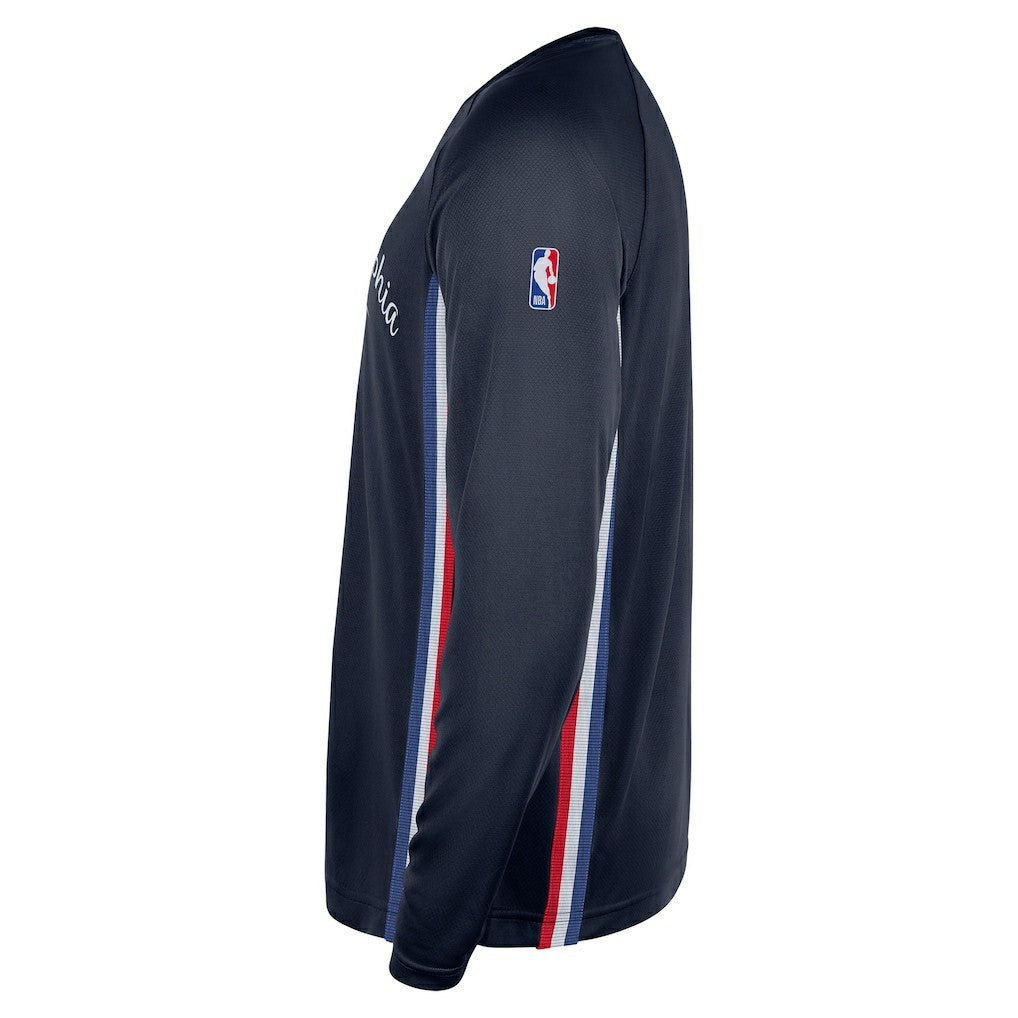 NBA Philadelphia 76ers 2025/26 City Edition Authentic Pregame Dri-FIT Long Sleeve Shooting T-Shirt