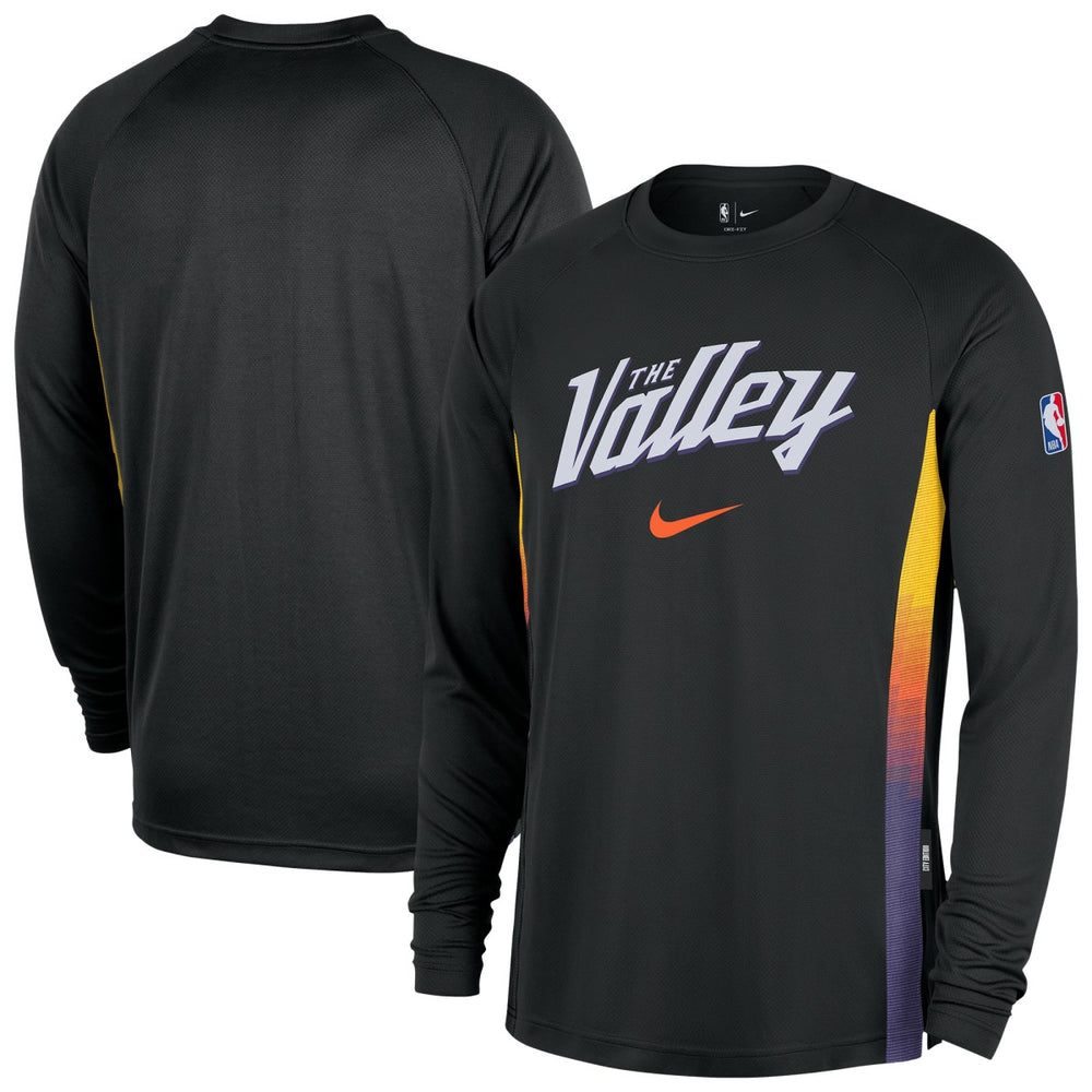 NBA Phoenix Suns 2025/26 City Edition Authentic Pregame Dri-FIT Long Sleeve Shooting T-Shirt