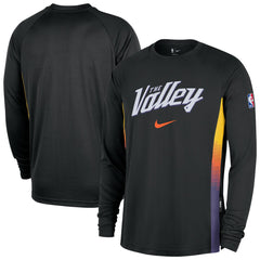 NBA Phoenix Suns 2025/26 City Edition Authentic Pregame Dri-FIT Long Sleeve Shooting T-Shirt