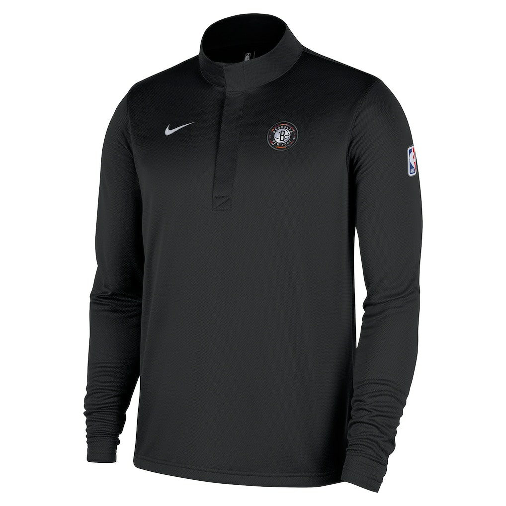 NBA Brooklyn Nets 2025/26 City Edition Remix Authentic Coaches Dri-FIT Half-Zip Top
