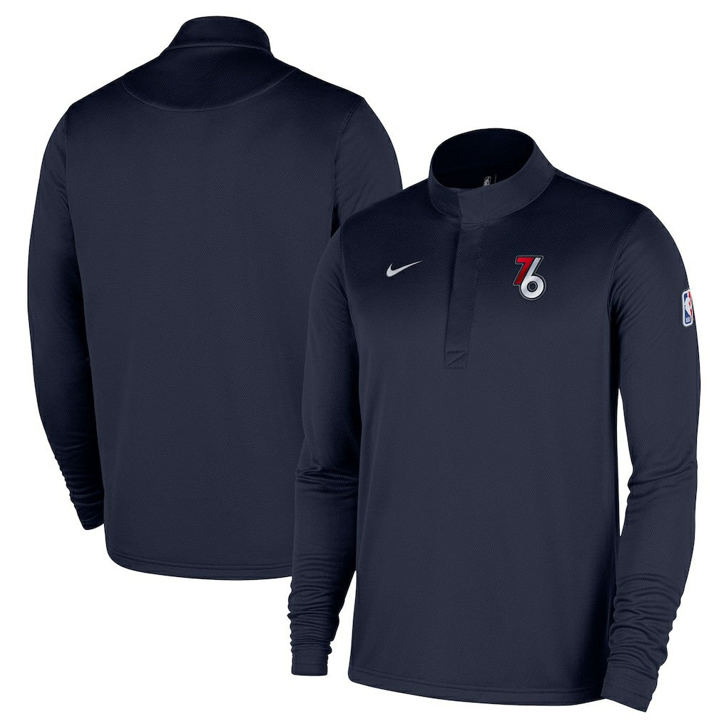 NBA Philadelphia 76ers 2025/26 City Edition Remix Authentic Coaches Dri-FIT Half-Zip Pullover
