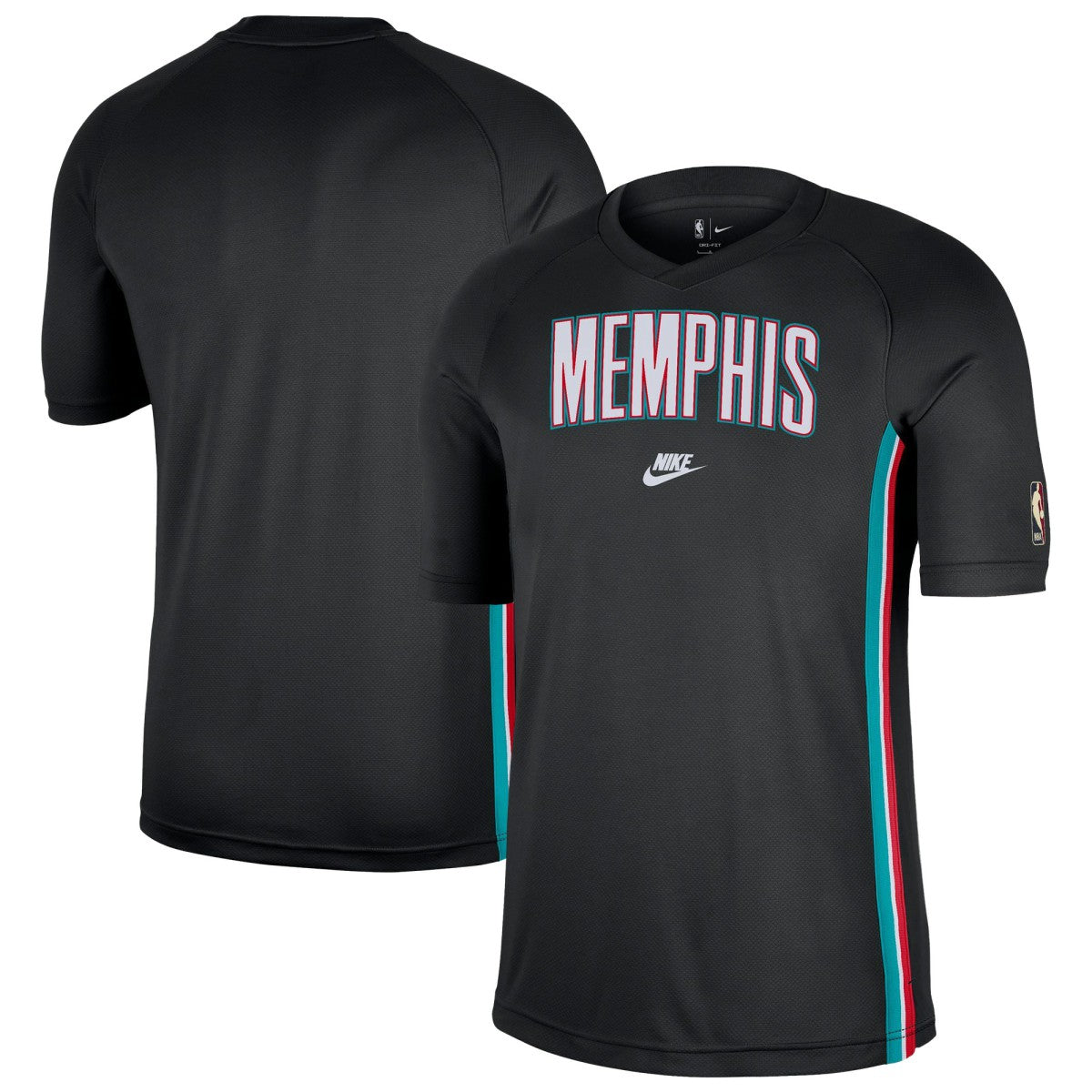 NBA Memphis Grizzlies Classic Edition Hardwood Classics Authentic Game Shooting Dri-FIT Raglan T-Shirt