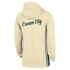 NBA Milwaukee Bucks 2025/26 City Edition Remix Authentic On-Court Quarter-Zip Dri-FIT Hooded Jacket