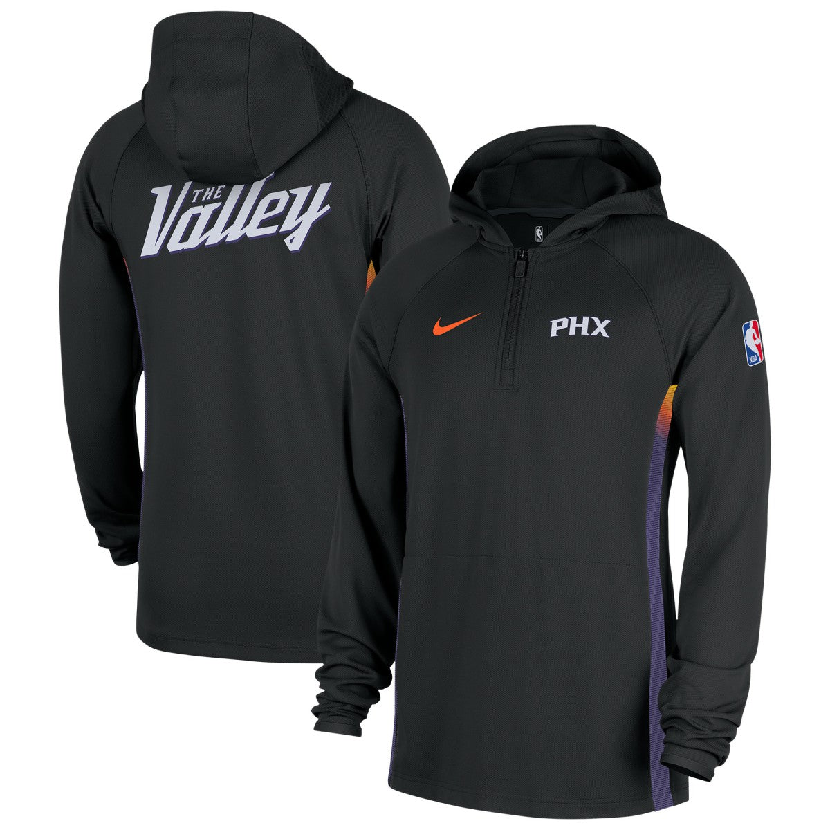 NBA Phoenix Suns 2025/26 City Edition Remix Authentic On-Court Quarter-Zip Dri-FIT Hooded Jacket