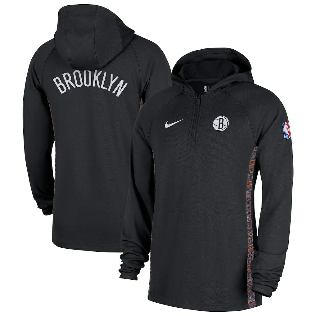 NBA Brooklyn Nets 2025/26 City Edition Remix Authentic On-Court Quarter-Zip Dri-FIT Hooded Jacket