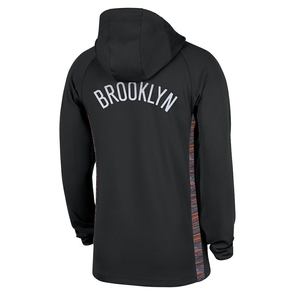 NBA Brooklyn Nets 2025/26 City Edition Remix Authentic On-Court Quarter-Zip Dri-FIT Hooded Jacket