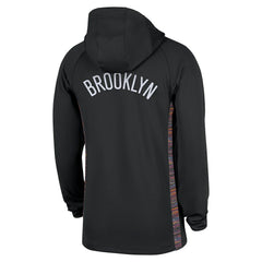 NBA Brooklyn Nets 2025/26 City Edition Remix Authentic On-Court Quarter-Zip Dri-FIT Hooded Jacket