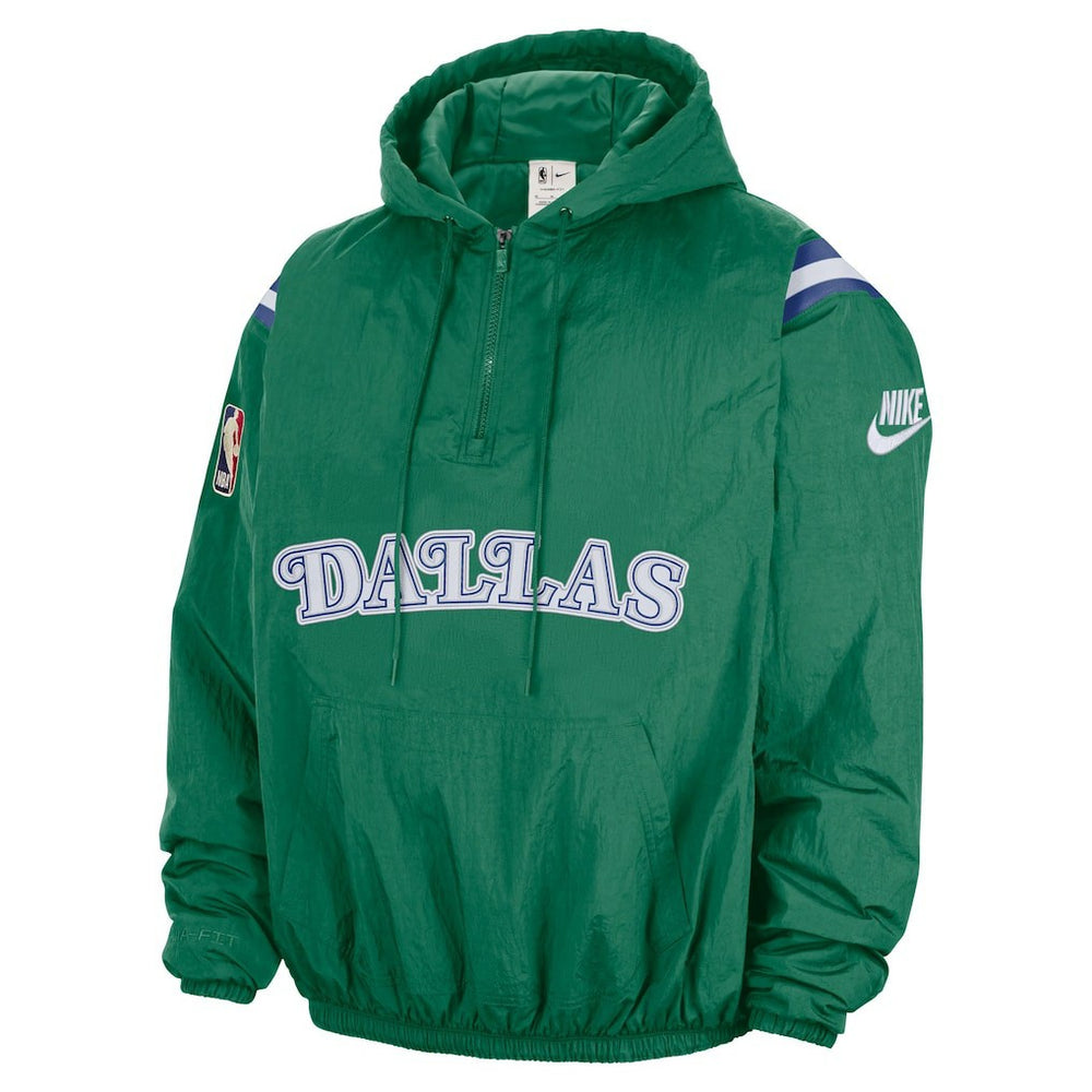 NBA Dallas Mavericks Hardwood Classics Therma-FIT Half-Zip Hooded Windbreaker sale