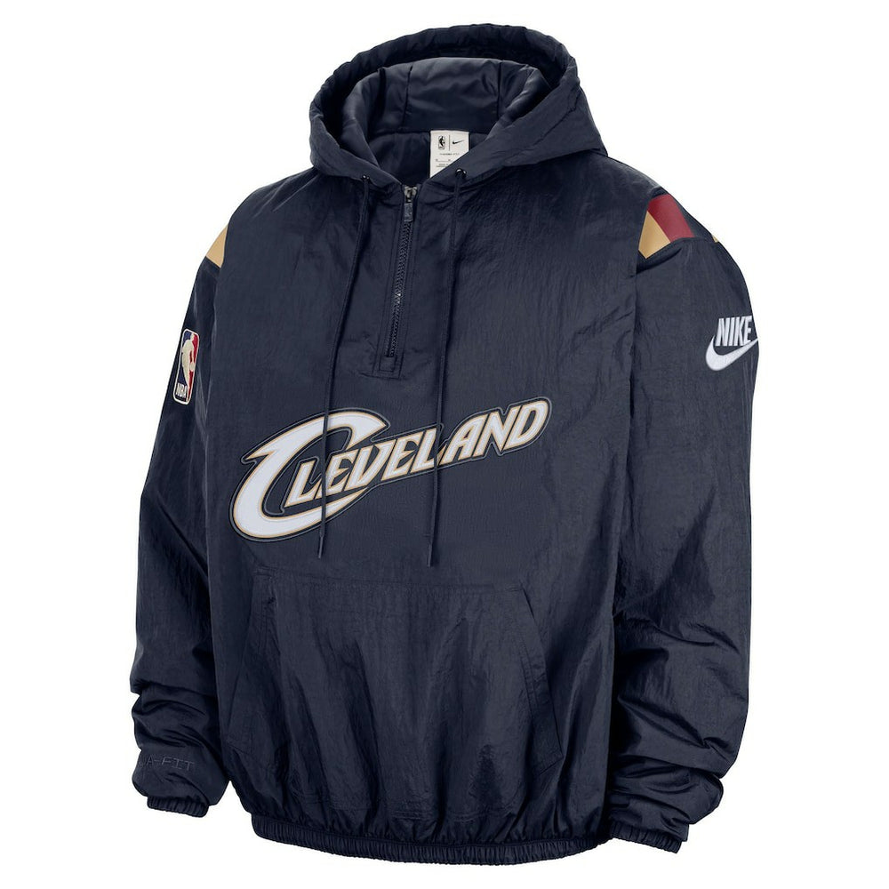 NBA Cleveland Cavaliers Hardwood Classics Therma-FIT Half-Zip Hooded Windbreaker sale