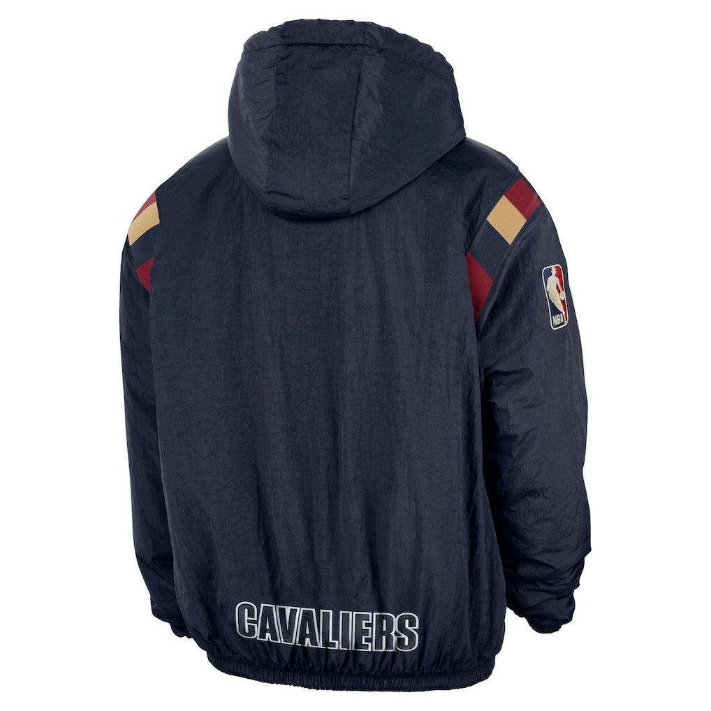 NBA Cleveland Cavaliers Hardwood Classics Therma-FIT Half-Zip Hooded Windbreaker sale