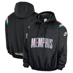 NBA Memphis Grizzlies Hardwood Classics Therma-FIT Half-Zip Hooded Windbreaker