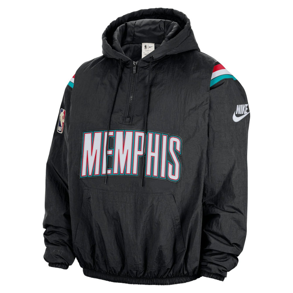 NBA Memphis Grizzlies Hardwood Classics Therma-FIT Half-Zip Hooded Windbreaker