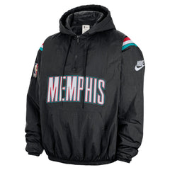 NBA Memphis Grizzlies Hardwood Classics Therma-FIT Half-Zip Hooded Windbreaker
