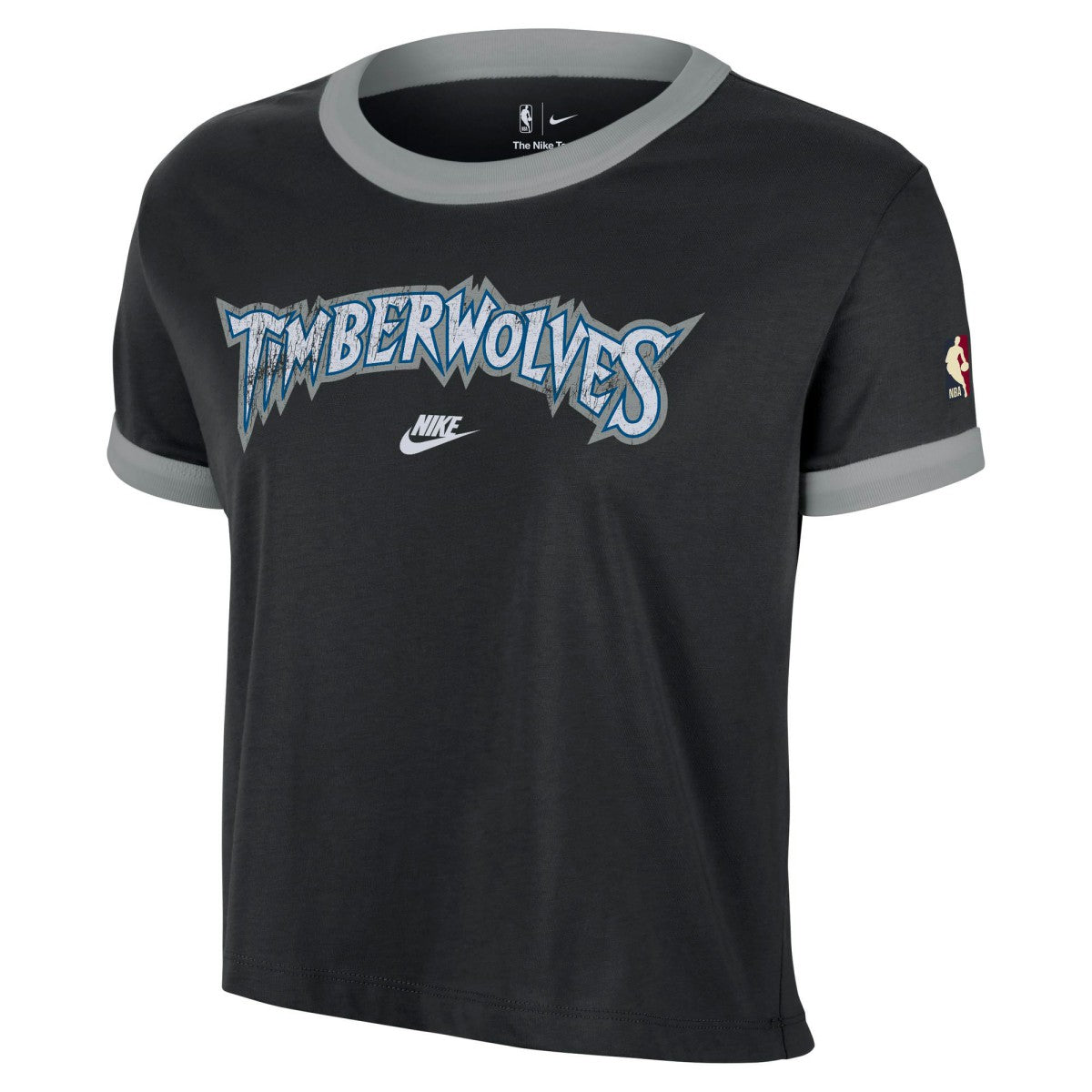 NBA Minnesota Timberwolves Women's Classic Edition Hardwood Classics Essential Vintage Ringer T-Shirt