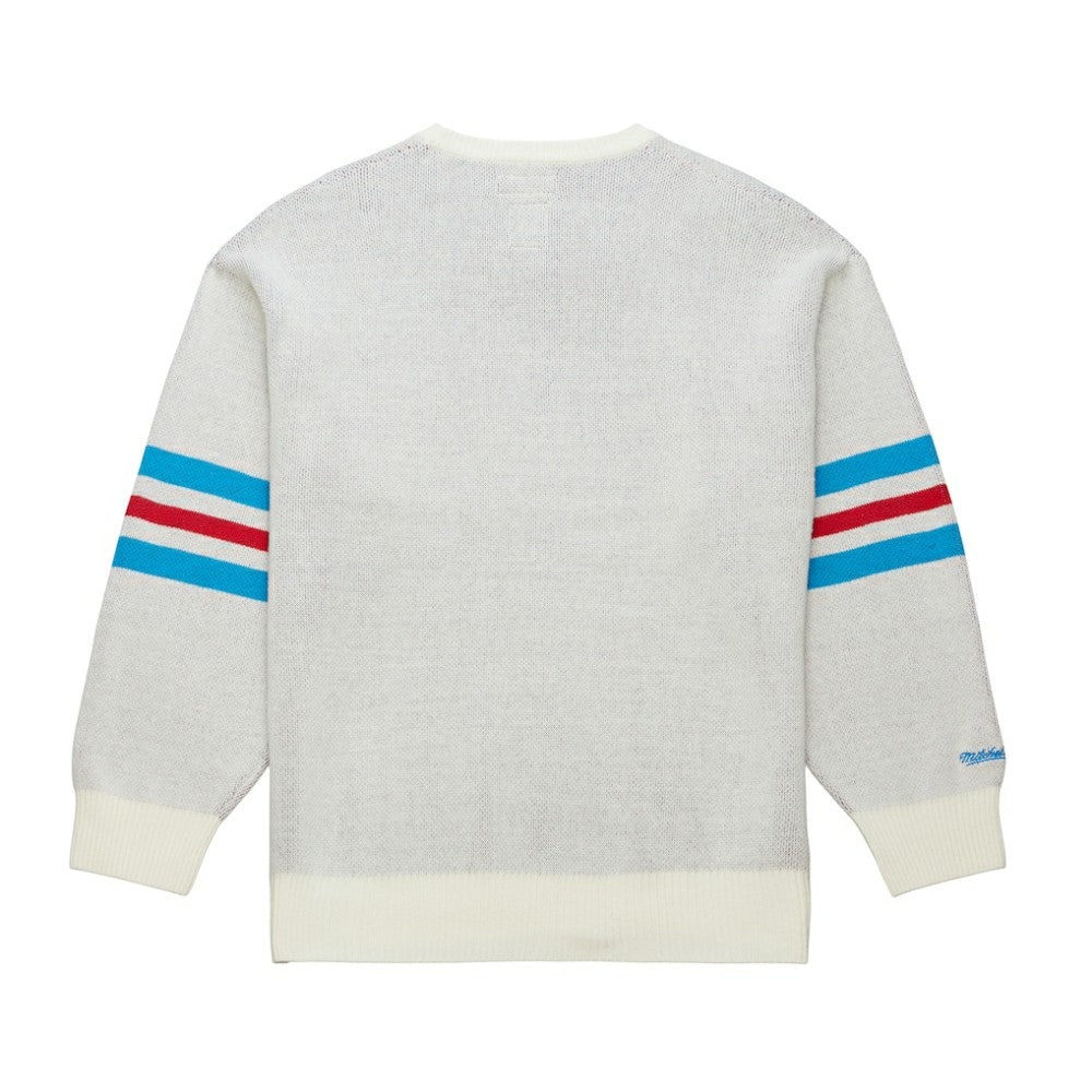 NHL Cream New York Rangers Mitchell & Ness Centennial Retro Logo Sweater