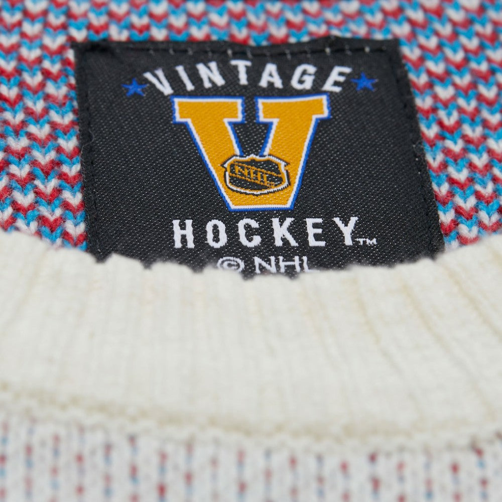 NHL Cream New York Rangers Mitchell & Ness Centennial Retro Logo Sweater