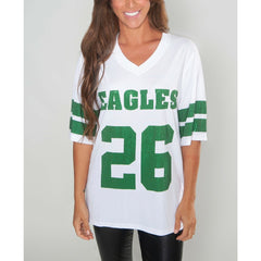 Saquon Barkley  Cuce Women's Crystal V-Neck Tunic - Philadelphia Eagles