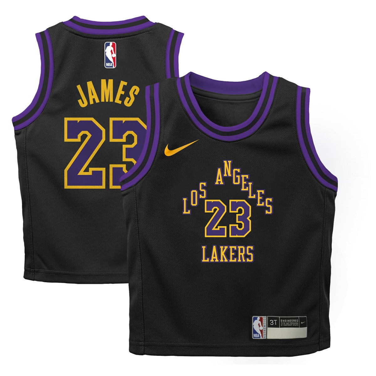 NBA LeBron James Los Angeles Lakers Preschool 2025/26 City Edition Swingman Jersey