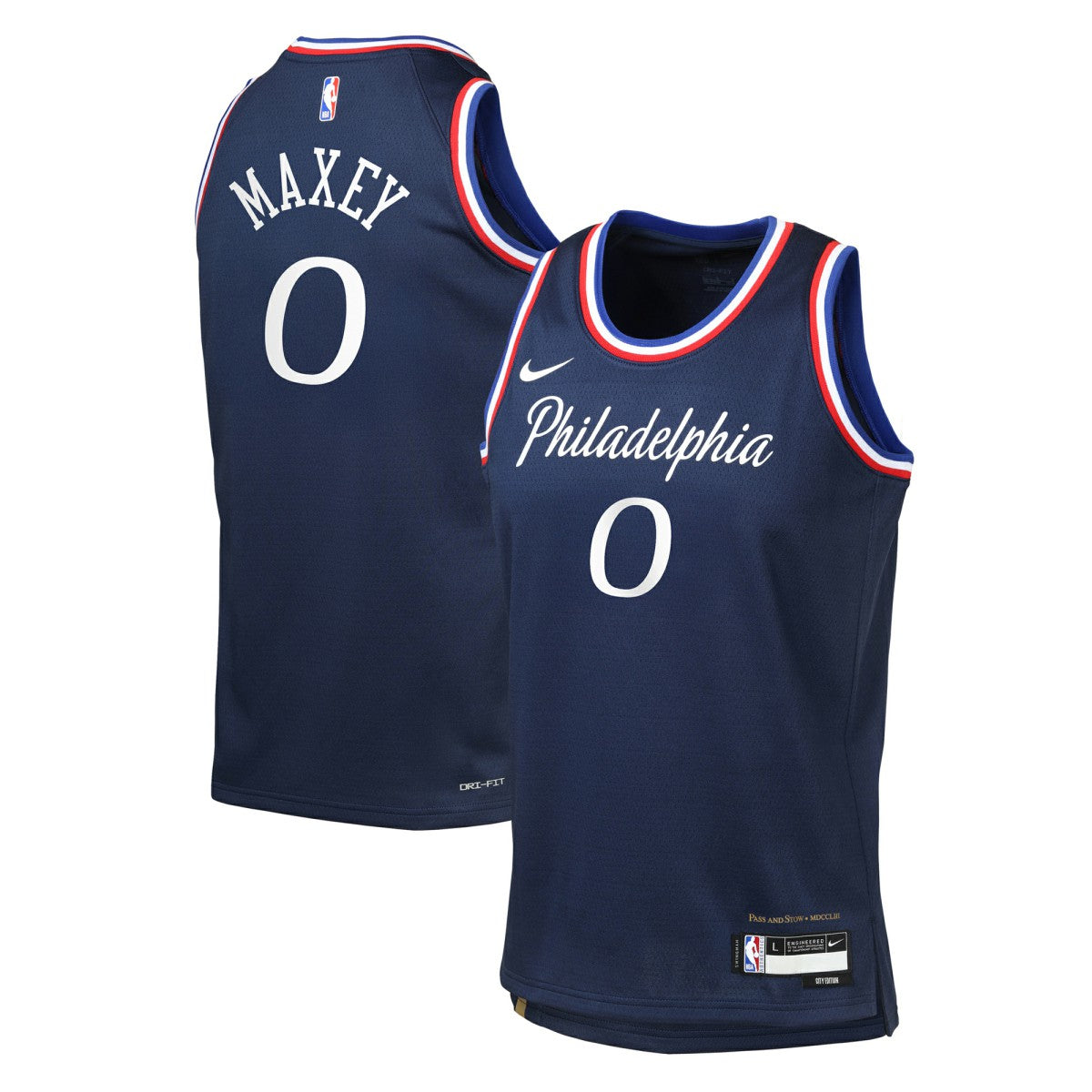 NBA Tyrese Maxey Philadelphia 76ers Youth 2025/26 City Edition Swingman Jersey
