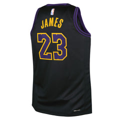NBA LeBron James Los Angeles Lakers Youth 2025/26 City Edition Swingman Jersey