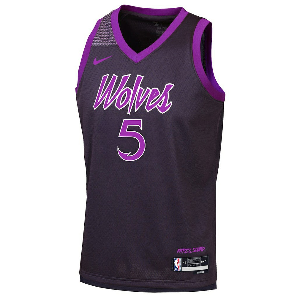NBA Anthony Edwards Minnesota Timberwolves Youth 2025/26 City Edition Swingman Jersey