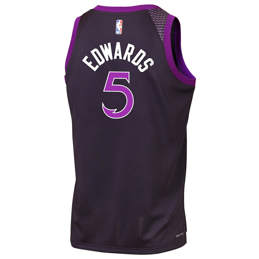 NBA Anthony Edwards Minnesota Timberwolves Youth 2025/26 City Edition Swingman Jersey