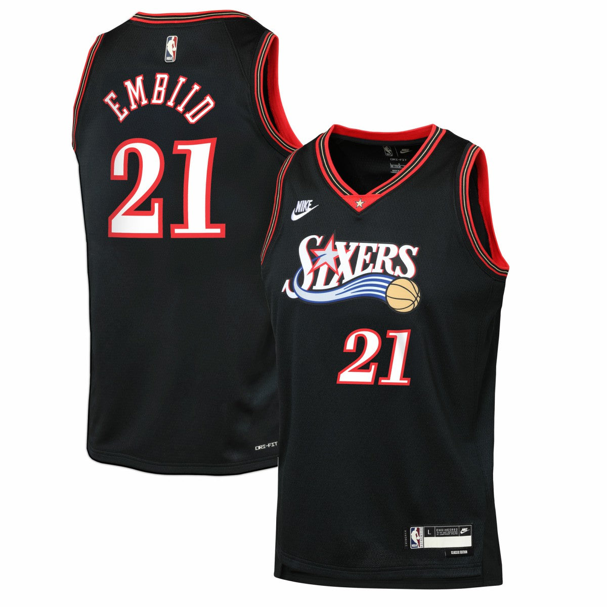 NBA Joel Embiid Philadelphia 76ers Youth Swingman Jersey