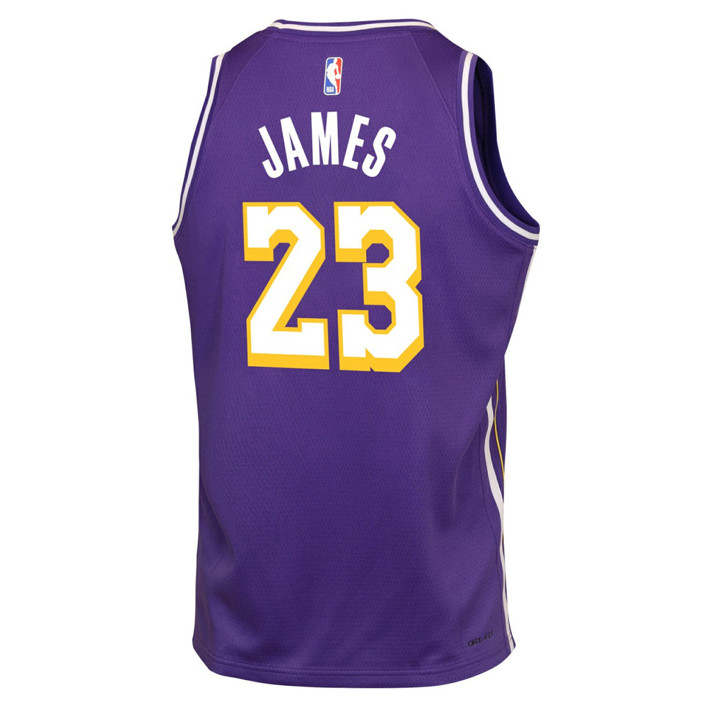 NBA LeBron James Los Angeles Lakers Jordan Brand Youth Swingman Jersey