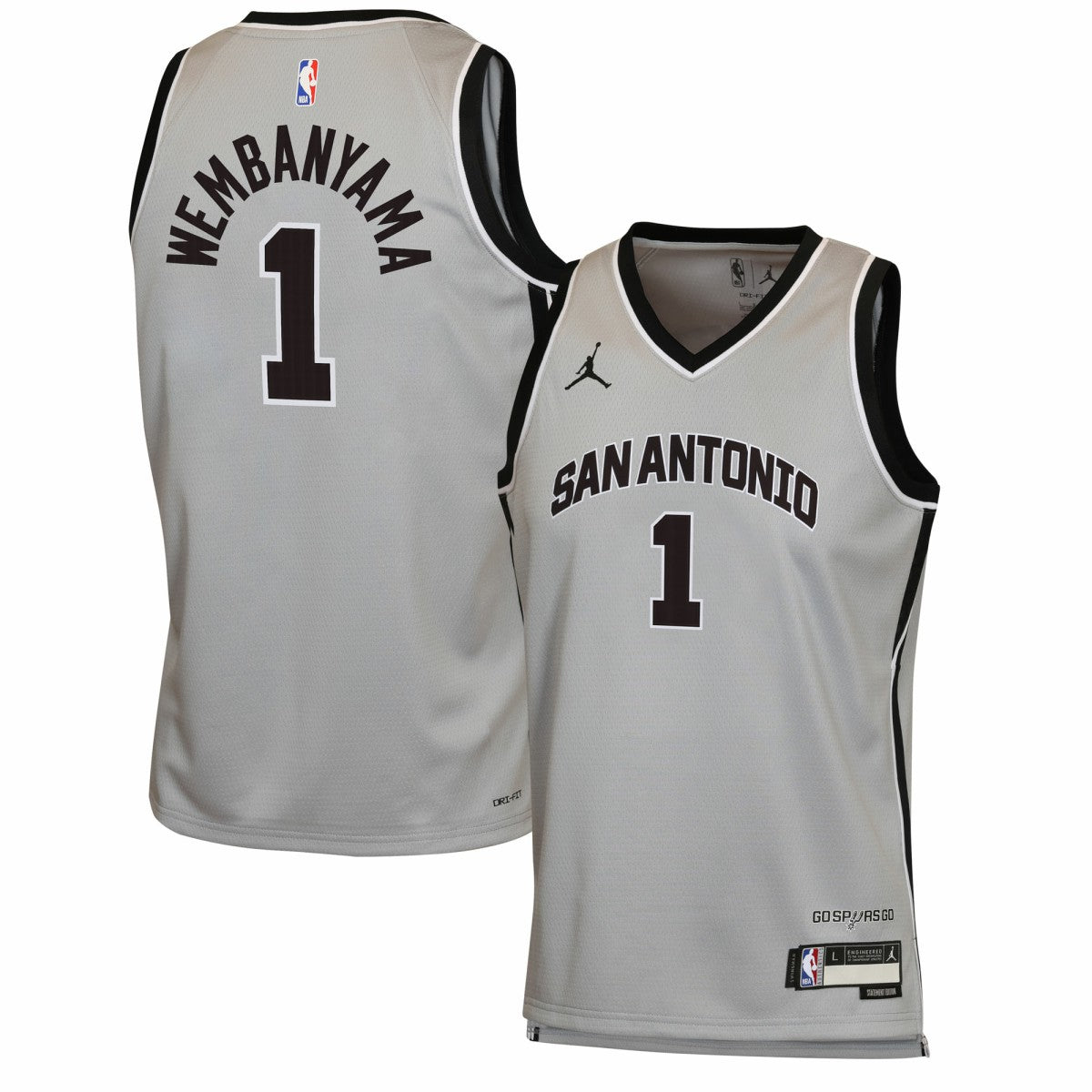 NBA Victor Wembanyama San Antonio Spurs Jordan Brand Youth Swingman Jersey