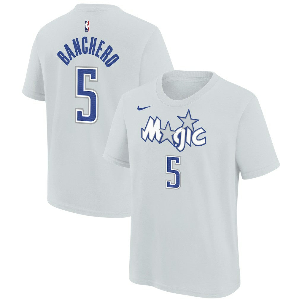 NBA Paolo Banchero Orlando Magic Youth 2025/26 City Edition Name & Number T-Shirt