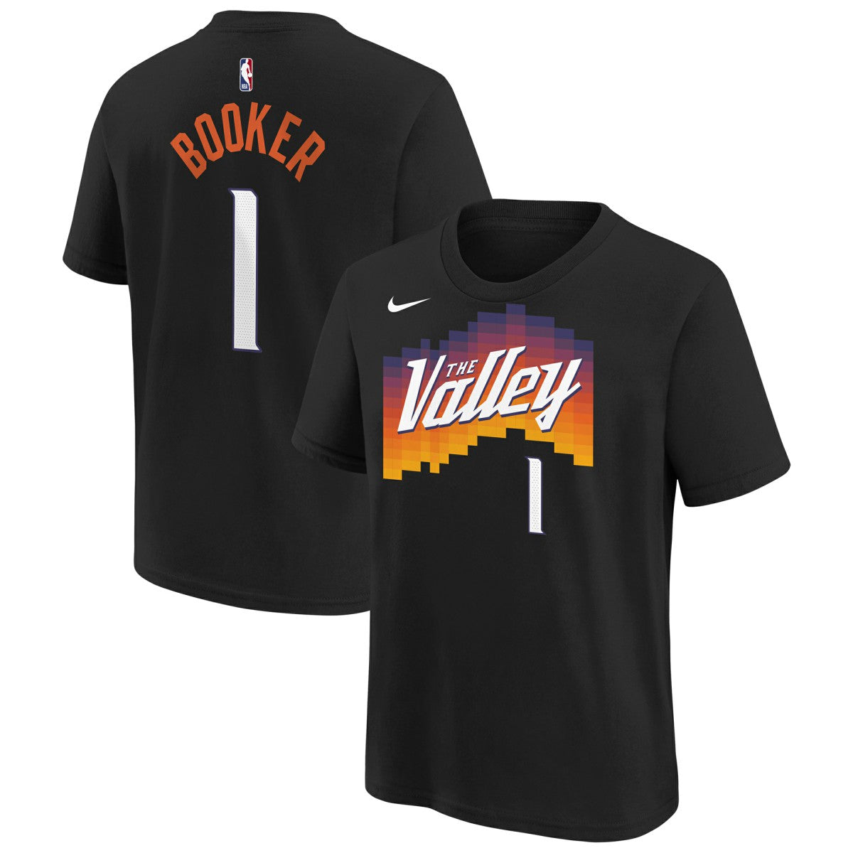 NBA Devin Booker Phoenix Suns Youth 2025/26 City Edition Name & Number T-Shirt
