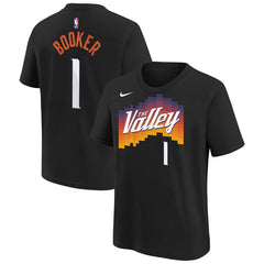NBA Devin Booker Phoenix Suns Youth 2025/26 City Edition Name & Number T-Shirt