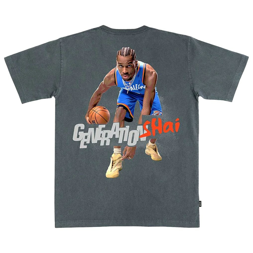 NBA Shai Gilgeous-Alexander Oklahoma City Thunder SLAM Unisex February/March 2025 Cover Graphic Remix T-Shirt