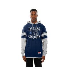 Twofer Layered Long Sleeve Hoodie T-Shirt - Dallas Cowboys