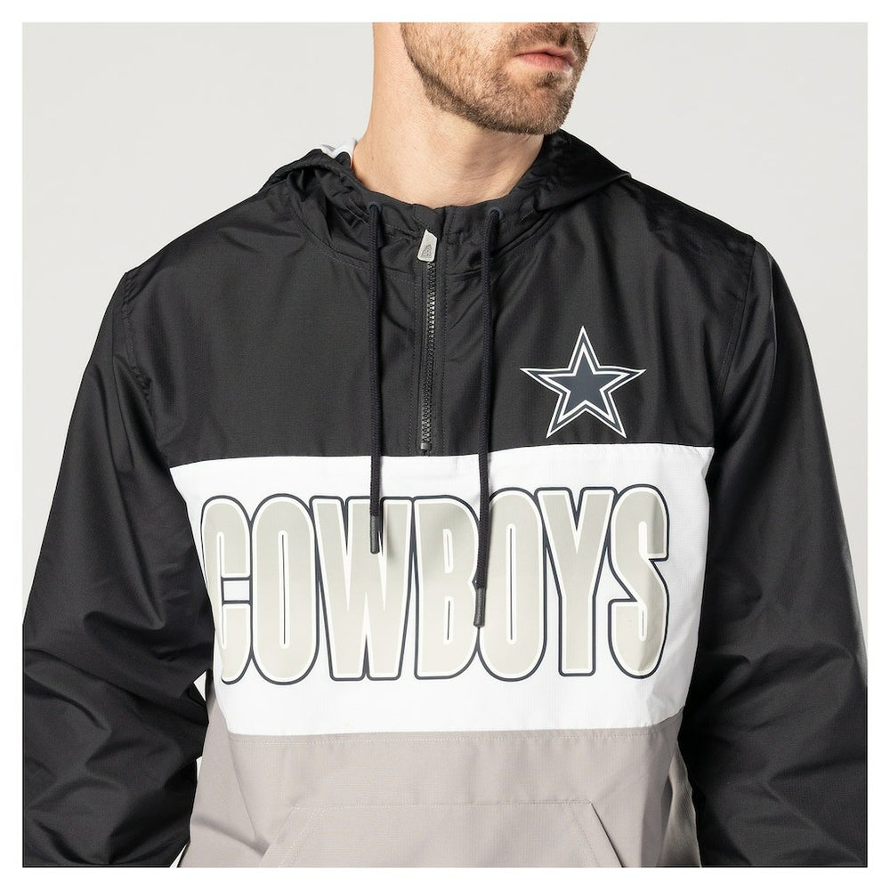Ripstop Quarter-Zip Hooded Windbreaker - Dallas Cowboys