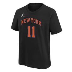 NBA Jalen Brunson New York Knicks Jordan Brand Youth Statement Edition Name & Number T-Shirt