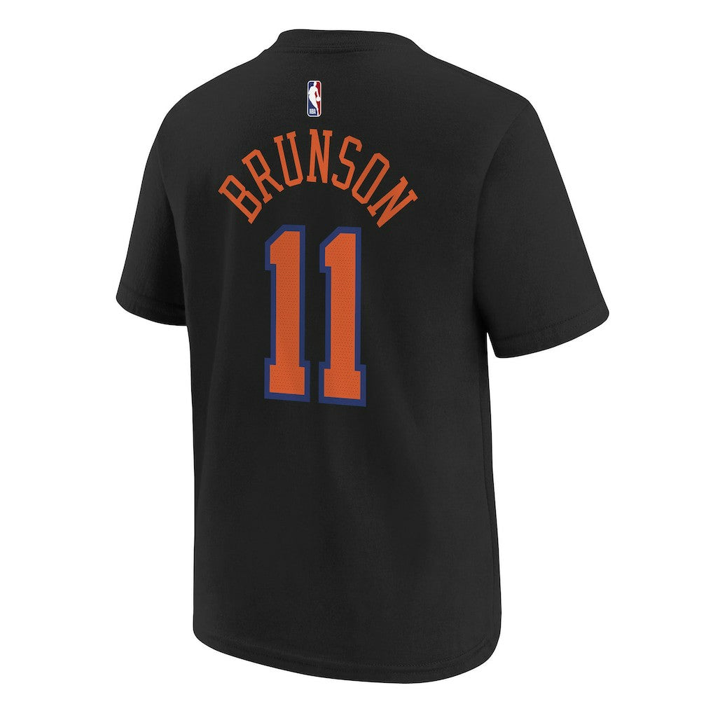 NBA Jalen Brunson New York Knicks Jordan Brand Youth Statement Edition Name & Number T-Shirt